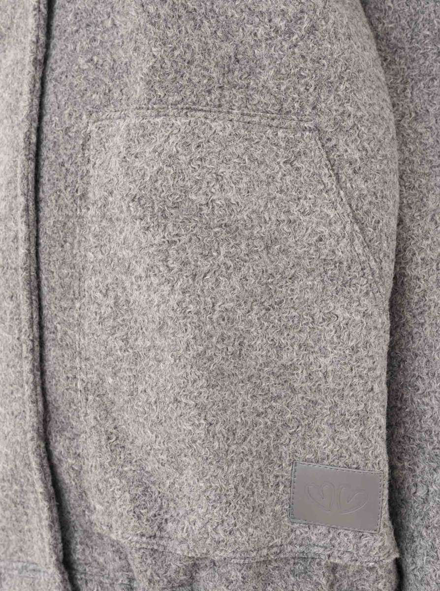 💕 Zwillingsherz Bomberjacke "Cozy" Jacke Grau