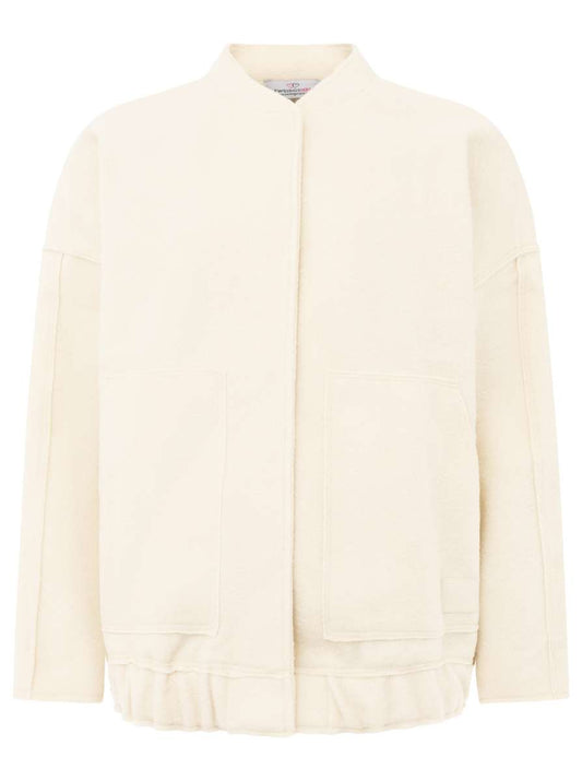 💕 Zwillingsherz Bomberjacke "Cozy" Jacke Weiß