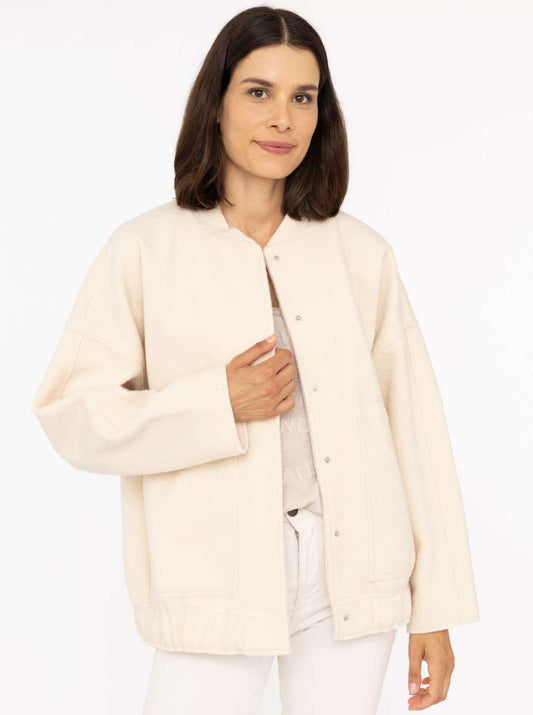 💕 Zwillingsherz Bomberjacke "Cozy" Jacke Weiß