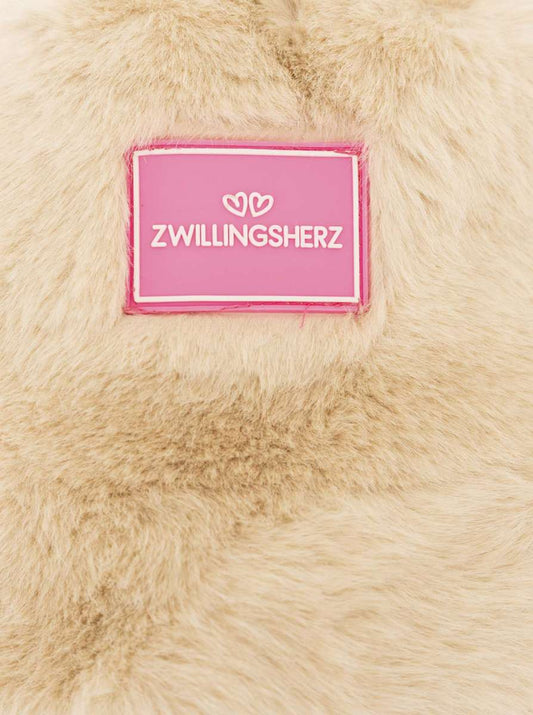 💕 Zwillingsherz Bucket Hat "Plüsch" Hut Beige