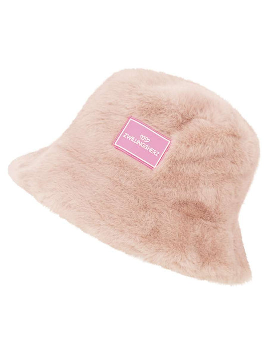 💕 Zwillingsherz Bucket Hat "Plüsch" Hut Rosa