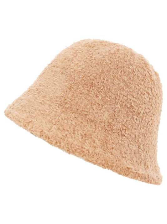 Bucket Hat Hut "Flauschig" Beige
