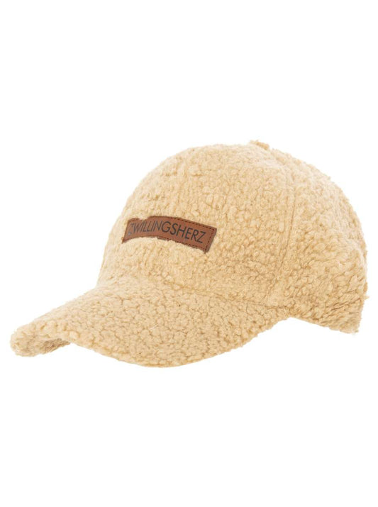 💕 Zwillingsherz Cap Teddy "Patch" Beige