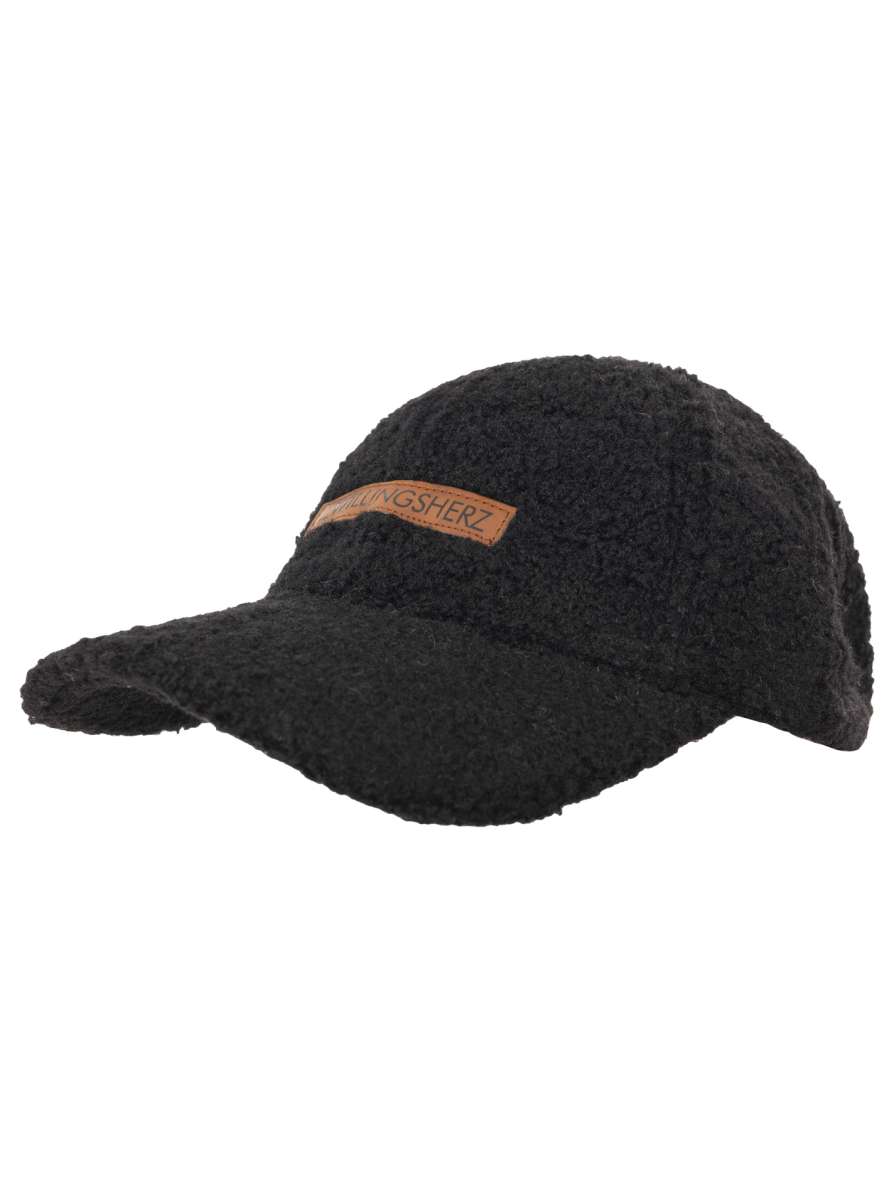 💕 Zwillingsherz Cap Teddy "Patch" Schwarz