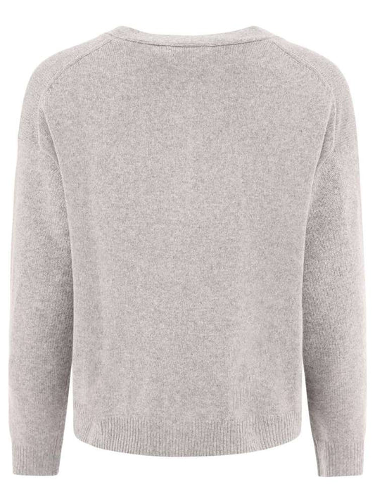 💕 Zwillingsherz Strickjacke Cardigan "Aufgesetzte Taschen" Wolle Grau