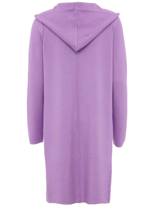 💕 Zwillingsherz Strickjacke "Janina Basic" Strickmantel offen Lavendel