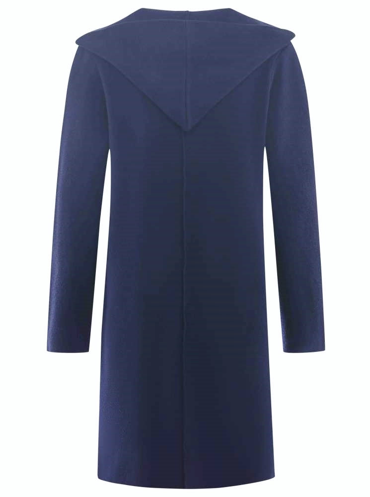 💕 Zwillingsherz Strickjacke "Janina Basic" Strickmantel offen Navy