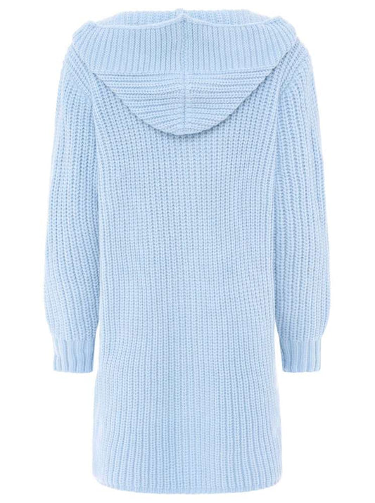 💕 Zwillingsherz Strickjacke "Katinka" Strickmantel Knöpfe Hellblau