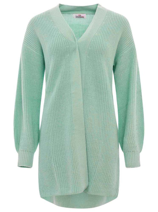 💕 Zwillingsherz Strickjacke "Katja" Merinowolle Mint