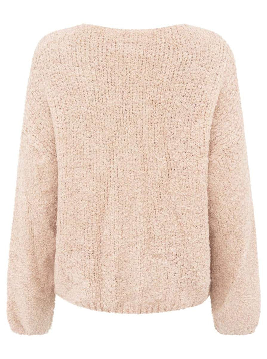 💕 Zwillingsherz Kuschel Cardigan "Plüsch" Strickjacke Wolle Rosa