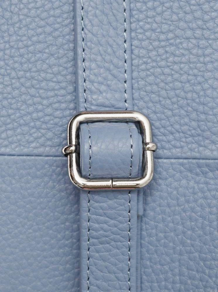 Crossbodybag Tasche Bauchtasche "Classic" 100 % Leder Jeansblau