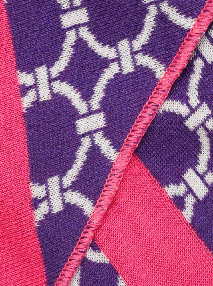 💕 Zwillingsherz Dreieckstuch "Frau der Ringe" Baumwolle Lila Pink
