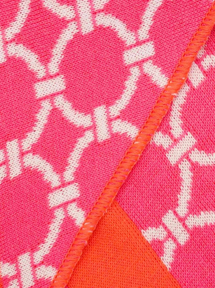 💕 Zwillingsherz Dreieckstuch "Frau der Ringe" Baumwolle Pink Orange