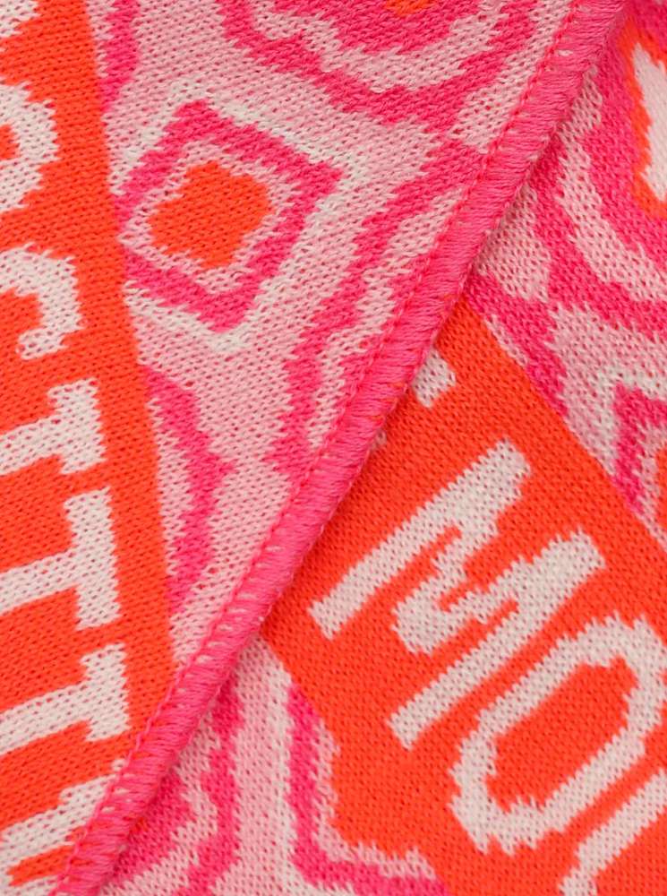 💕 Zwillingsherz Dreieckstuch "Positiv Mood" Baumwolle Pink Orange