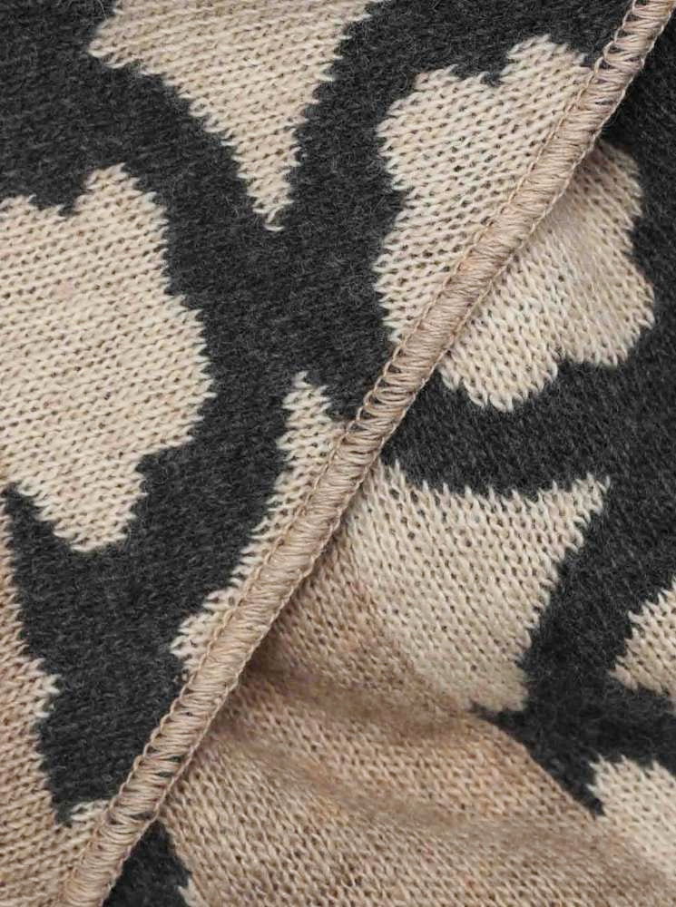 💕 Zwillingsherz Dreieckstuch "Hanna Maria" Wolle Kaschmir Beige