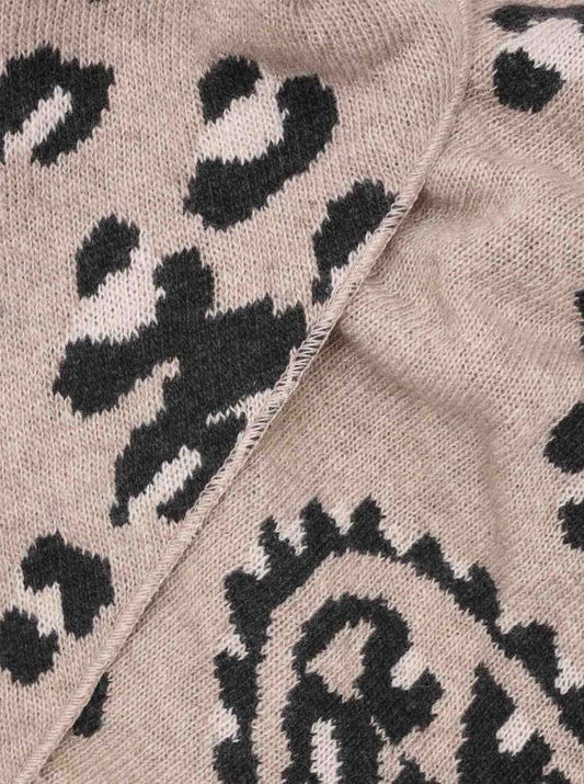💕 Zwillingsherz Dreieckstuch "Alexa" Wolle Kaschmir Beige