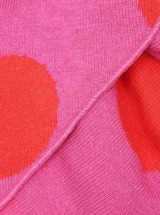 💕 Zwillingsherz Dreieckstuch "Sweet" Wolle Kaschmir Pink Orange