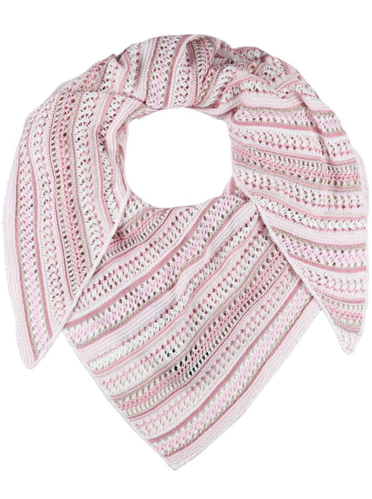 💕 Zwillingsherz Dreieckstuch "Hippie" Häkeloptik Rosa