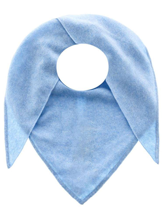 💕 Zwillingsherz Dreieckstuch "100 % Cashmere" Kaschmir Hellblau