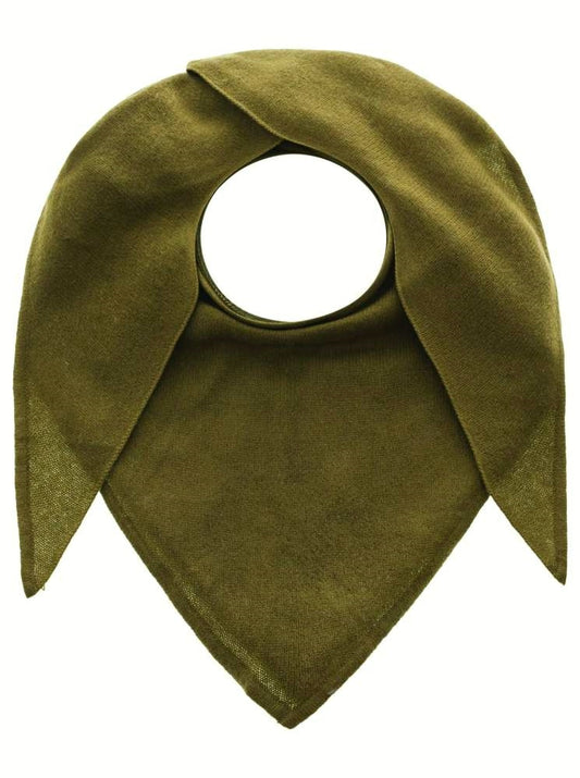 💕 Zwillingsherz Dreieckstuch "100 % Cashmere" Kaschmir Dunkelgrün Khaki