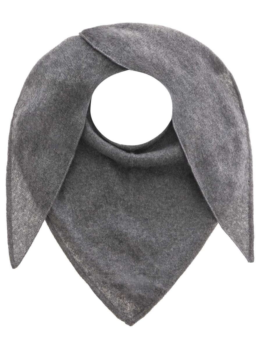 💕 Zwillingsherz Dreieckstuch "100 % Cashmere" Kaschmir Anthrazit