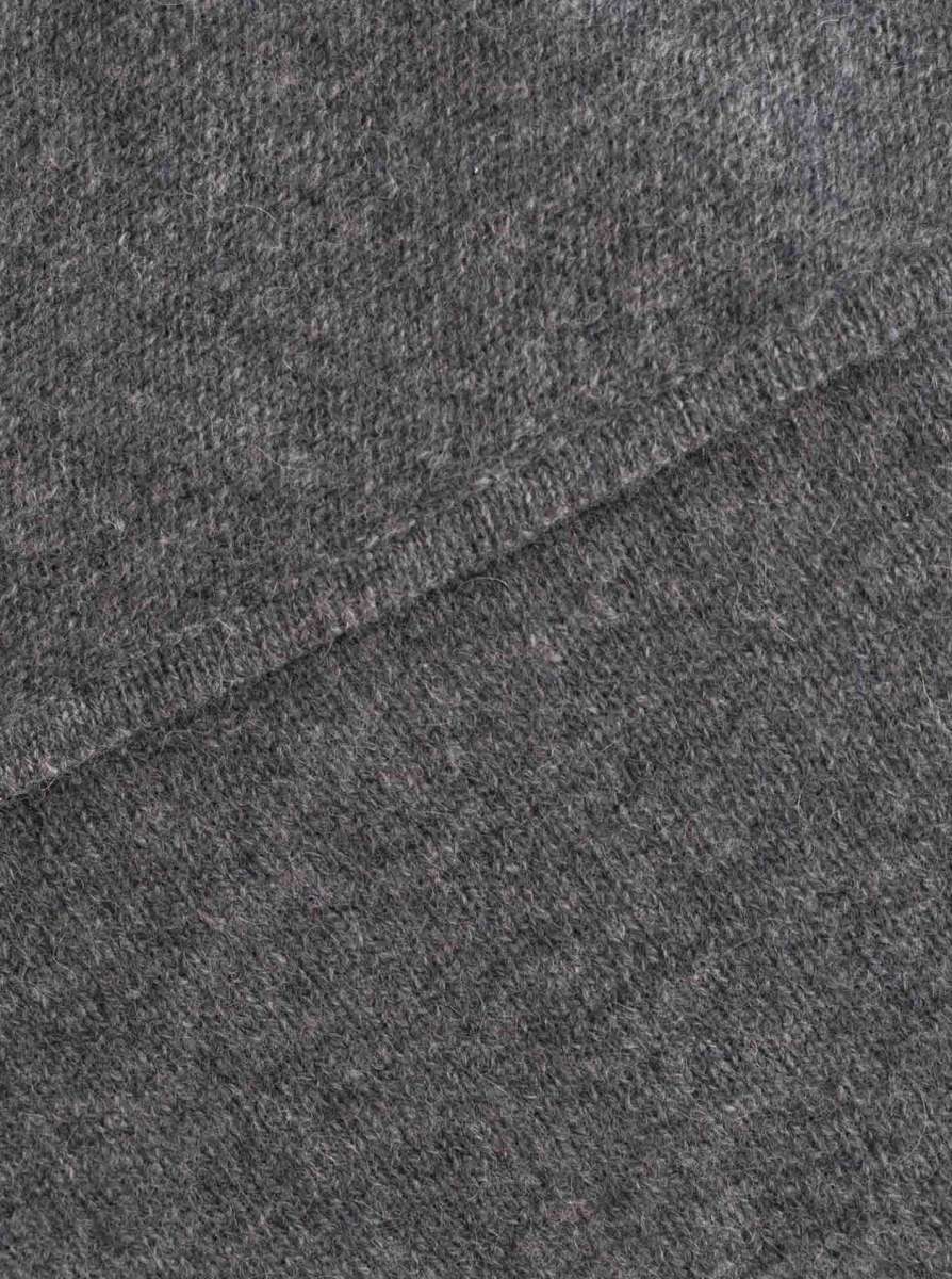 💕 Zwillingsherz Dreieckstuch "100 % Cashmere" Kaschmir Anthrazit