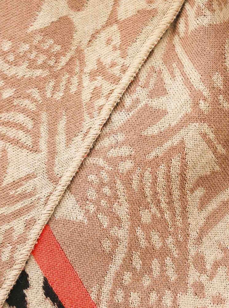 💕 Zwillingsherz Dreieckstuch "Angry Leo" Baumwolle Beige