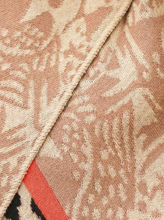 💕 Zwillingsherz Dreieckstuch "Angry Leo" Baumwolle Beige