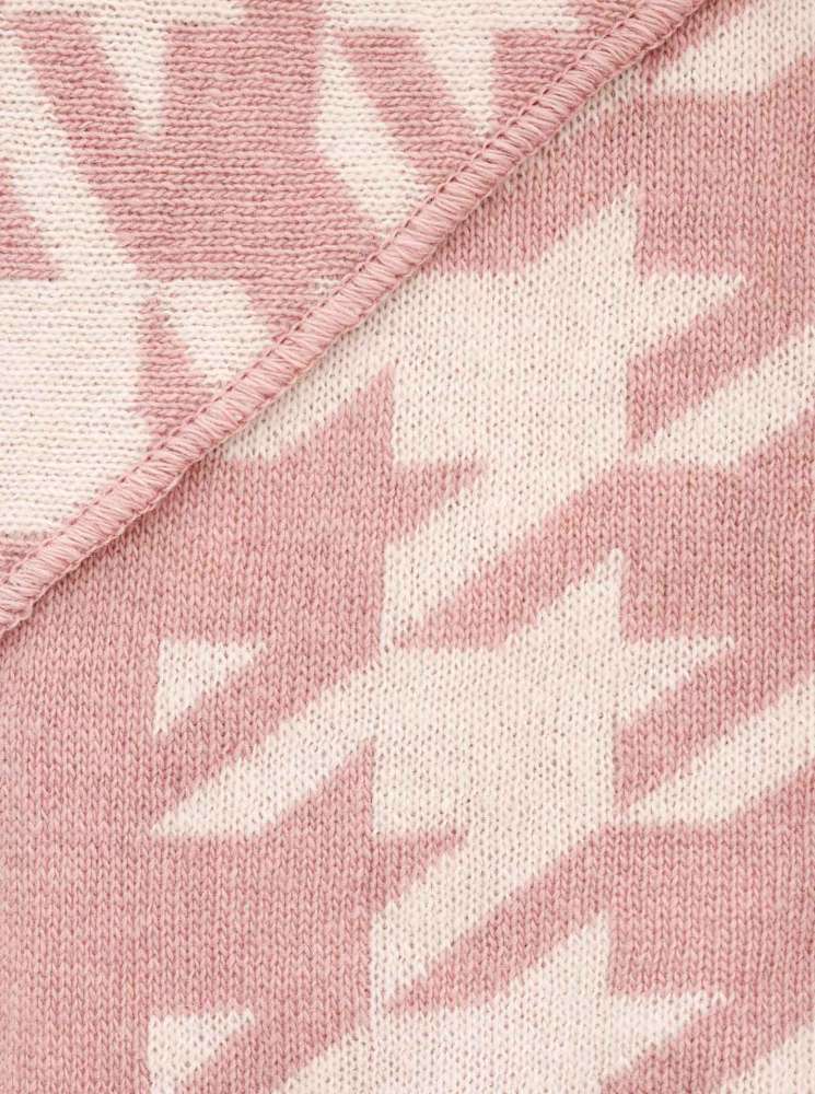 💕 Zwillingsherz Dreieckstuch "Basic Winter" Wolle Kaschmir Altrosa