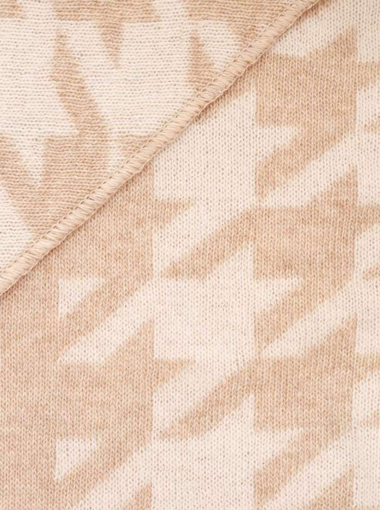 💕 Zwillingsherz Dreieckstuch "Basic Winter" Wolle Kaschmir Beige