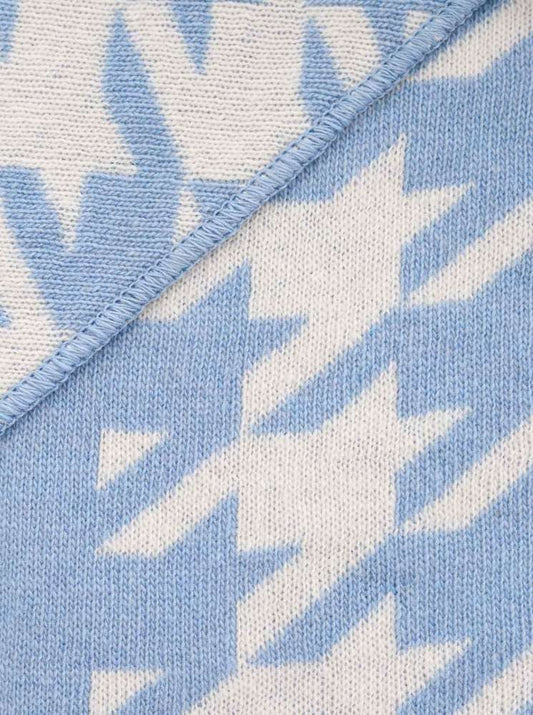 💕 Zwillingsherz Dreieckstuch "Basic Winter" Wolle Kaschmir Blau