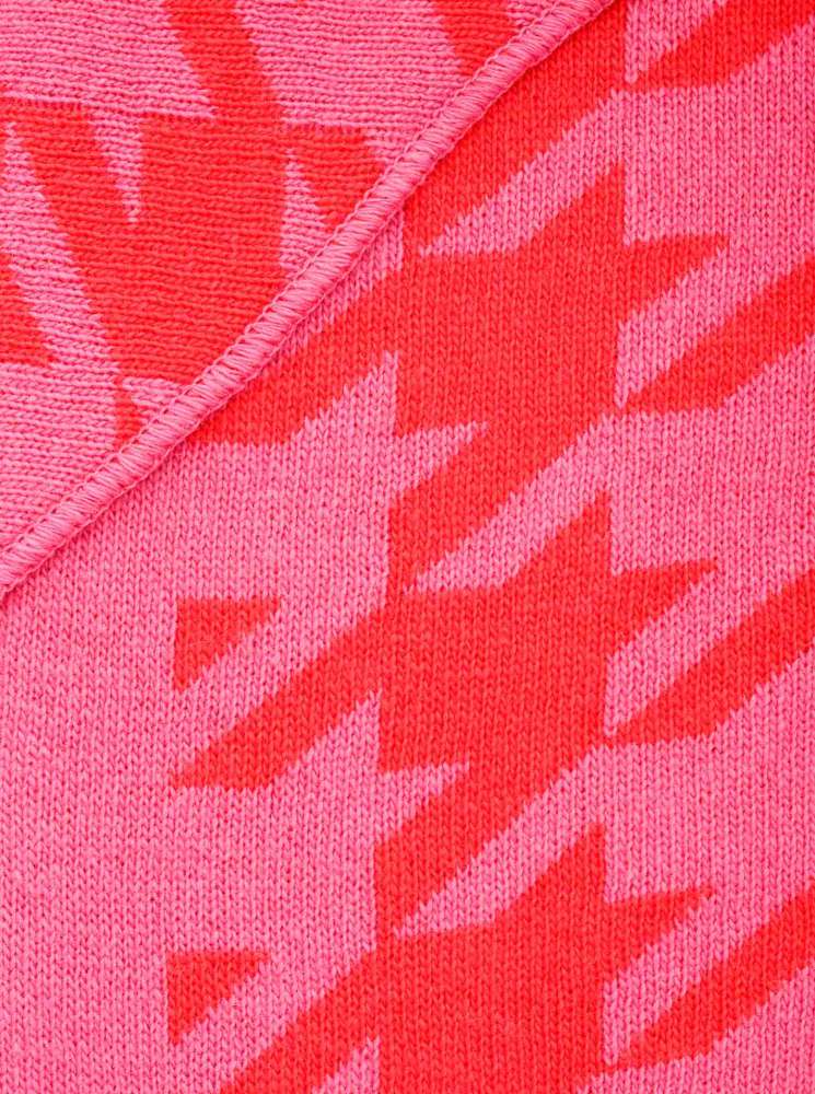 💕 Zwillingsherz Dreieckstuch "Basic Winter" Wolle Kaschmir Pink Rot