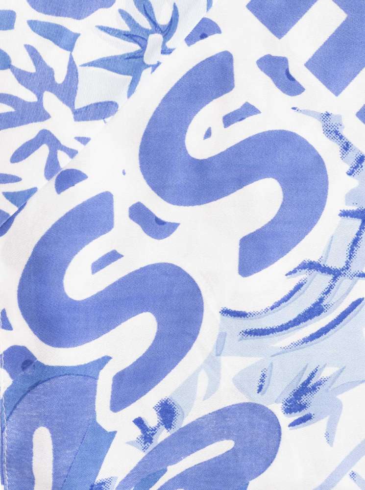 💕 Zwillingsherz Dreieckstuch "Blue Happiness" 100 % Viskose nachhaltig Hellblau