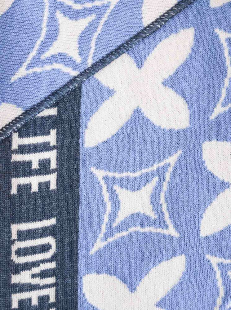 💕 Zwillingsherz Dreieckstuch "ClassyZH" Baumwolle Blau