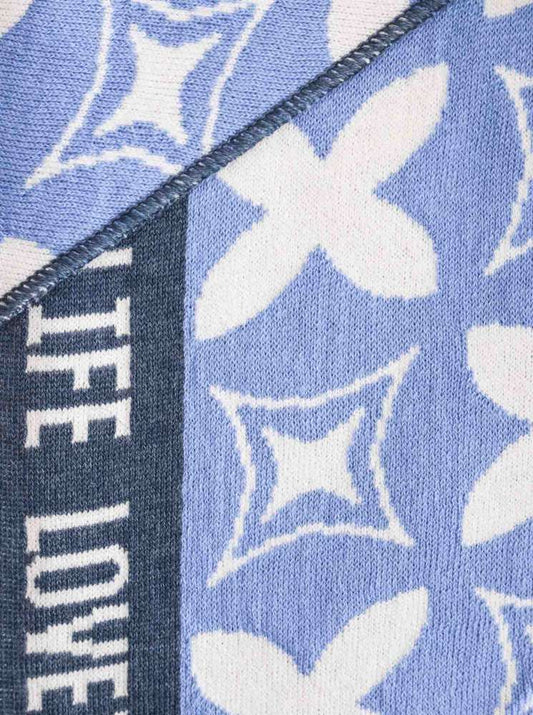 💕 Zwillingsherz Dreieckstuch "ClassyZH" Baumwolle Blau
