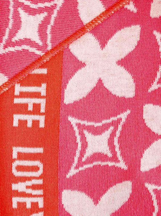💕 Zwillingsherz Dreieckstuch "ClassyZH" Baumwolle Pink Orange