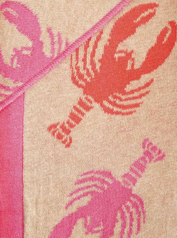 💕 Zwillingsherz Dreieckstuch "Happy Hummer" Baumwolle Beige Rosa Orange