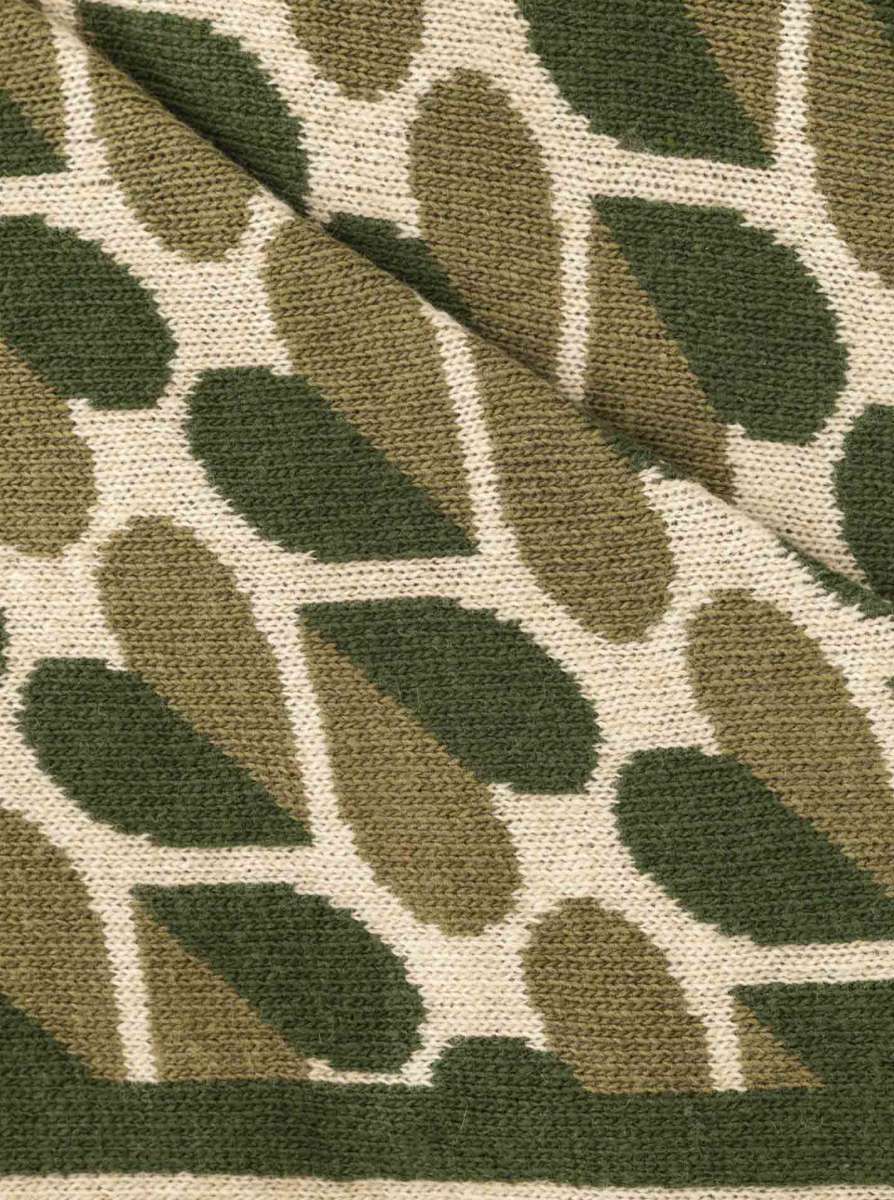 💕 Zwillingsherz Dreieckstuch "Herz" Wolle Kaschmir Olive