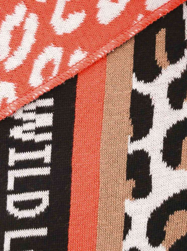 💕 Zwillingsherz Dreieckstuch "Leo 2 farbig" Baumwolle Beige Orange