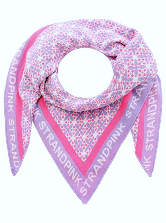 💕 Zwillingsherz Dreieckstuch "Strand 3" Limited Kollektion Baumwolle Flieder