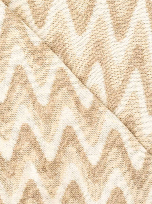 💕 Zwillingsherz Dreieckstuch "Winter Waves" Wolle Kaschmir Beige