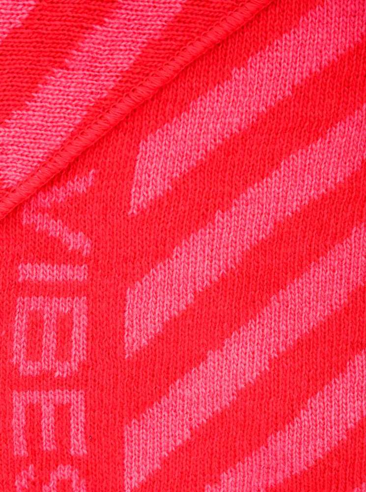 💕 Zwillingsherz Dreieckstuch "Winter Zick Zack" Wolle Kaschmir Rot Pink