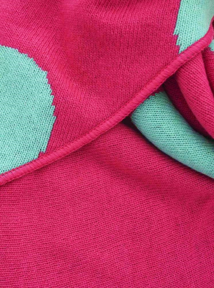 💕 Zwillingsherz Dreieckstuch "Sweet" Wolle Kaschmir Pink Mint