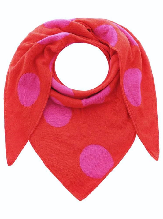 💕 Zwillingsherz Dreieckstuch "Sweet" Wolle Kaschmir Pink Orange