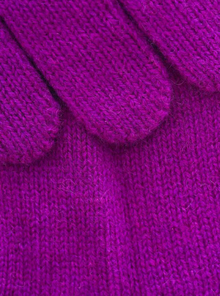 💕 Zwillingsherz Handschuhe 100 % Kaschmir Cashmere "Luxus" Mittellila