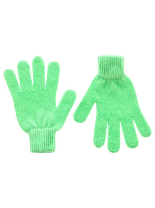 💕 Zwillingsherz Handschuhe 100 % Kaschmir Cashmere "Luxus" Neongrün NEU