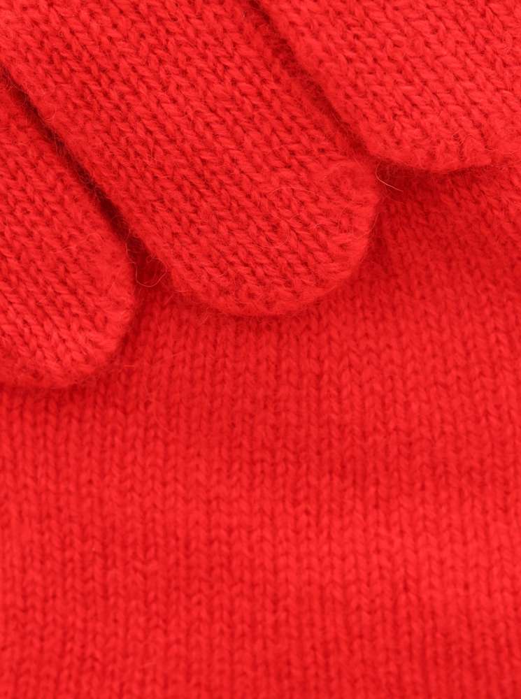 💕 Zwillingsherz Handschuhe 100 % Kaschmir Cashmere Rot
