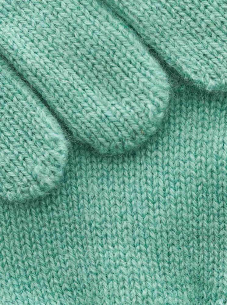 💕 Zwillingsherz Handschuhe 100 % Kaschmir Cashmere "Luxus" Salbei