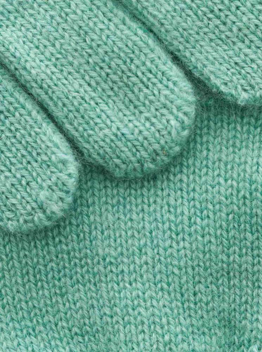 💕 Zwillingsherz Handschuhe 100 % Kaschmir Cashmere "Luxus" Salbei