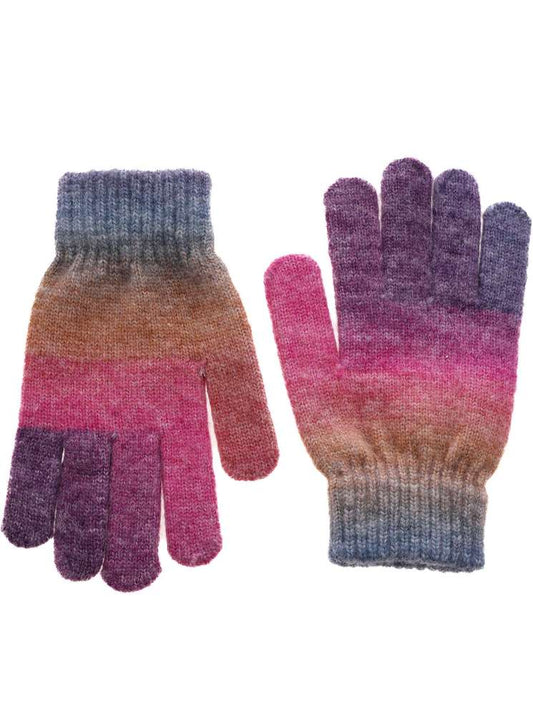 💕 Zwillingsherz Handschuhe "Rainbow" Lila